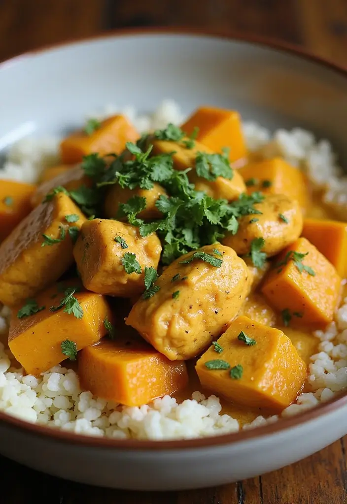 30 Chicken and Squash Recipes That Are Seasonal & Delicious - 29. Curry Coconut Chicken with Squash