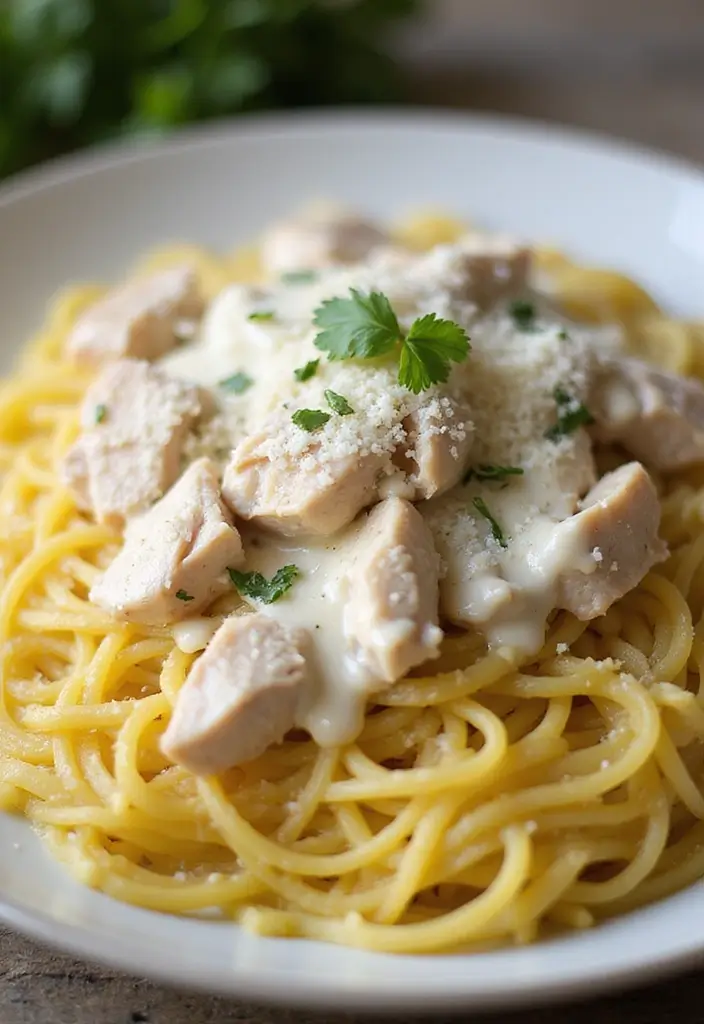 30 Chicken and Squash Recipes That Are Seasonal & Delicious - 9. Chicken and Spaghetti Squash Alfredo