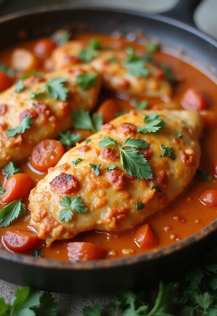 30 Cream of Chicken Casserole Recipes That Are Comfort in a Pan - 16. Creamy Tomato Chicken Casserole