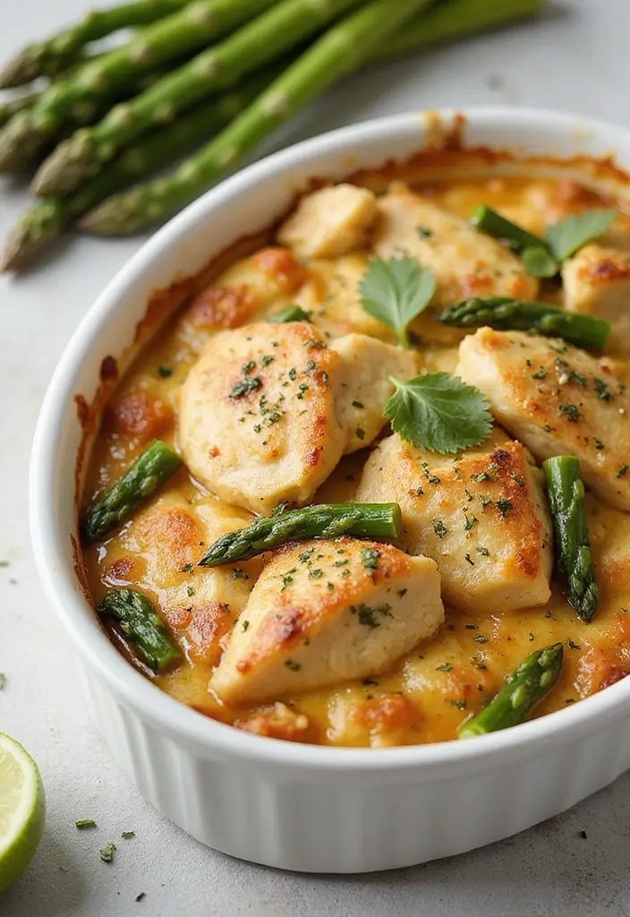 30 Cream of Chicken Casserole Recipes That Are Comfort in a Pan - 27. Chicken and Asparagus Casserole