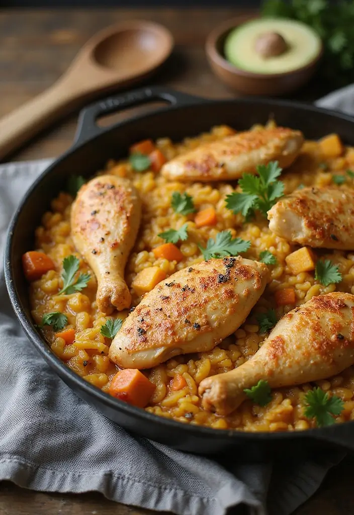 30 Cream of Chicken Casserole Recipes That Are Comfort in a Pan - 3. One-Pan Chicken and Rice Casserole