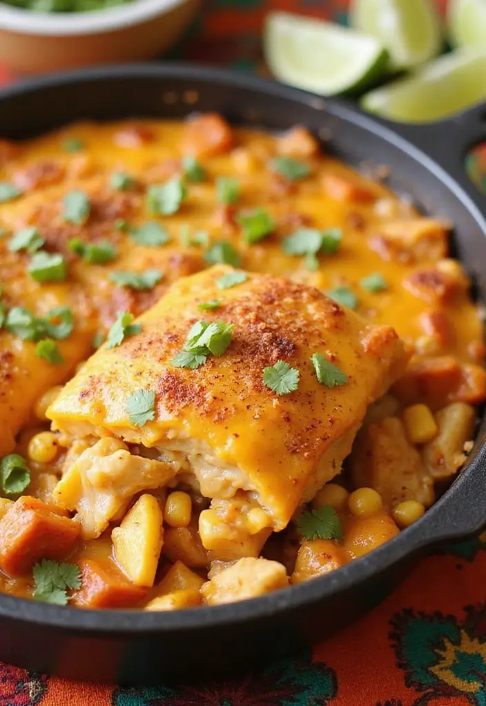 30 Cream of Chicken Casserole Recipes That Are Comfort in a Pan - 5. Southwest Chicken and Corn Casserole