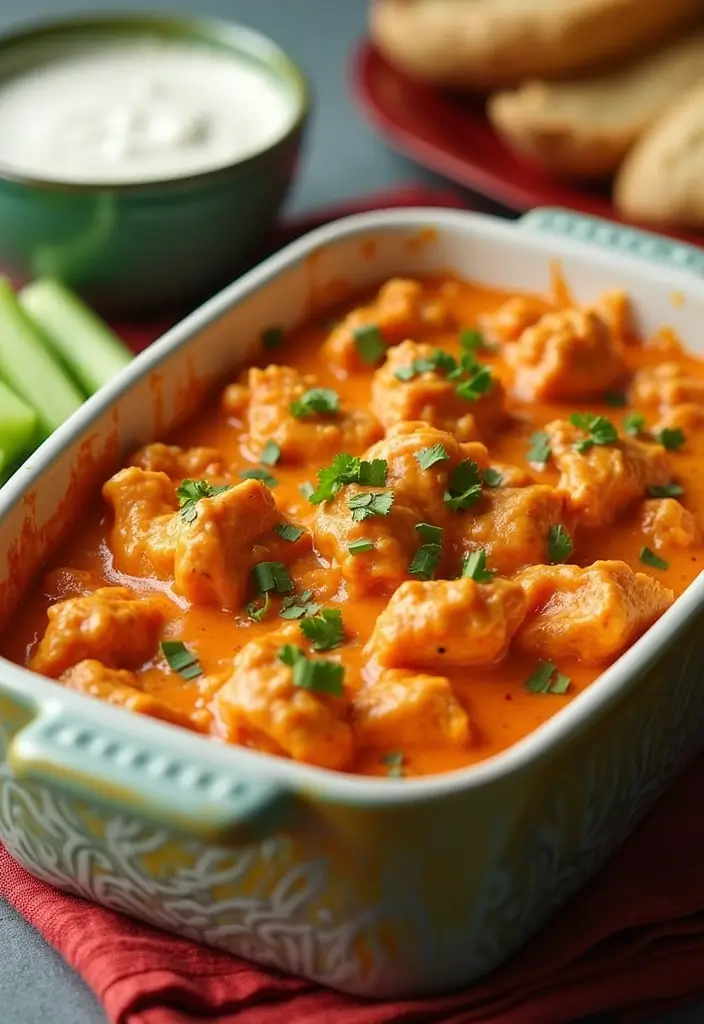 30 Cream of Chicken Casserole Recipes That Are Comfort in a Pan - 7. Buffalo Chicken Casserole