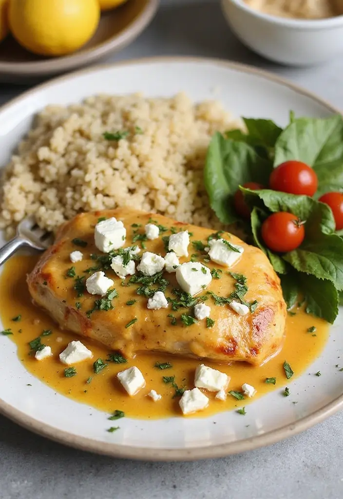30 Creamy Chicken Breast Recipes That Feel Gourmet Yet Easy - 11. Creamy Greek Chicken