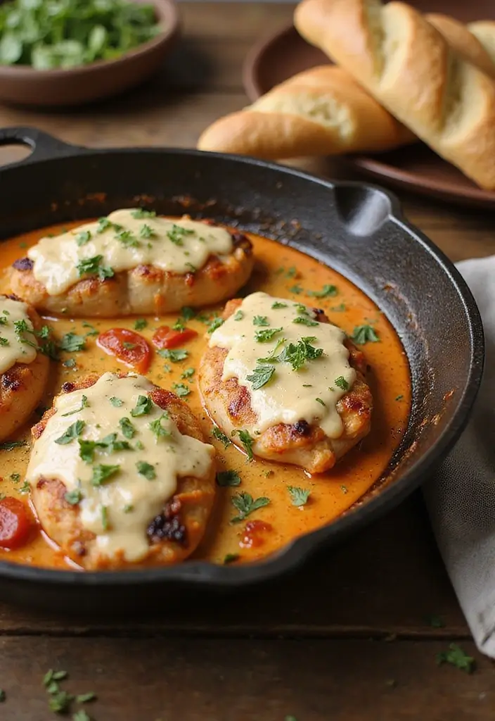 30 Creamy Chicken Breast Recipes That Feel Gourmet Yet Easy - 14. Creamy Italian Chicken Skillet