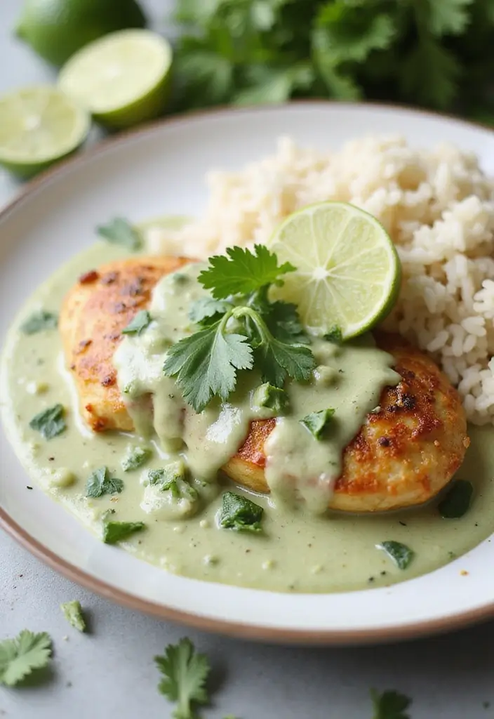 30 Creamy Chicken Breast Recipes That Feel Gourmet Yet Easy - 19. Creamy Cilantro Lime Chicken