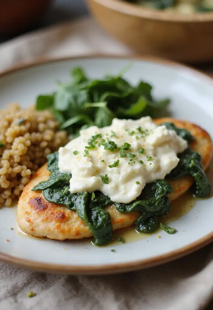 30 Creamy Chicken Breast Recipes That Feel Gourmet Yet Easy - 23. Creamy Feta and Spinach Chicken