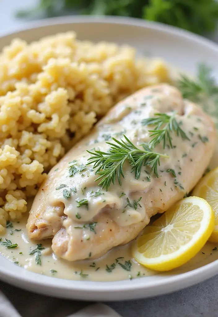 30 Creamy Chicken Breast Recipes That Feel Gourmet Yet Easy - 29. Creamy Dill Chicken