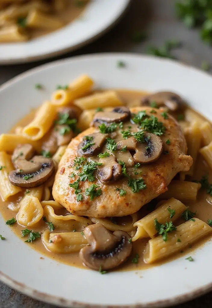 30 Creamy Chicken Breast Recipes That Feel Gourmet Yet Easy - 30. Creamy Mushroom Marsala Chicken