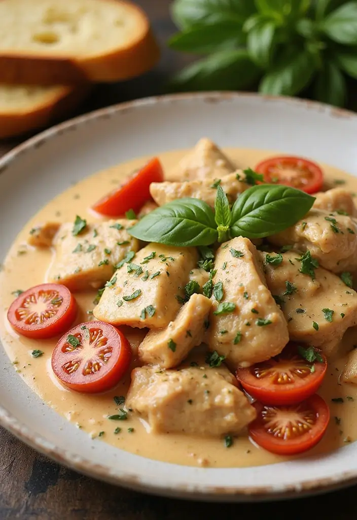 30 Creamy Chicken Breast Recipes That Feel Gourmet Yet Easy - 6. Creamy Tomato Basil Chicken