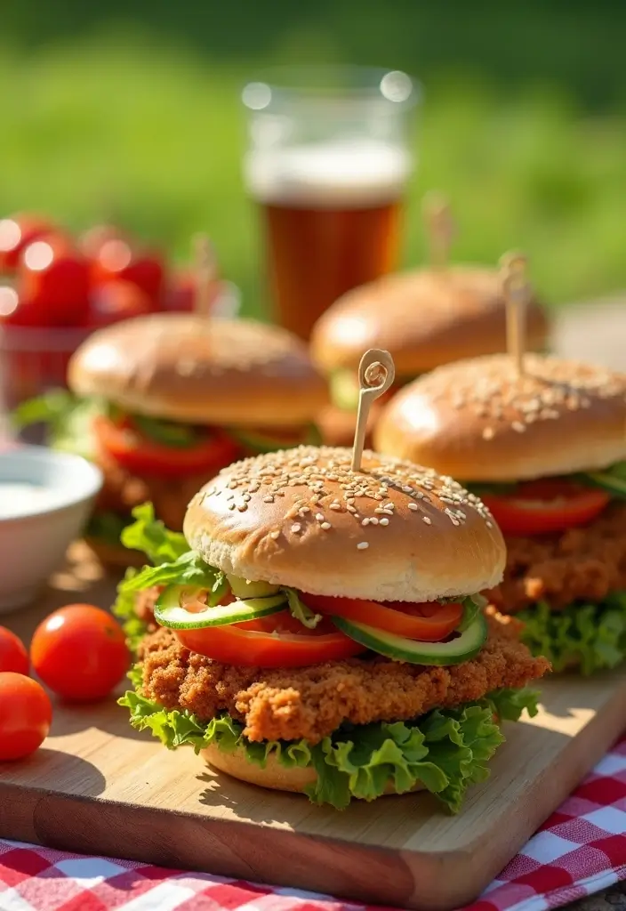 30 Crunchy & Addictive Chicken Fried Steak Fingers - 14. Fried Chicken Finger Sandwiches