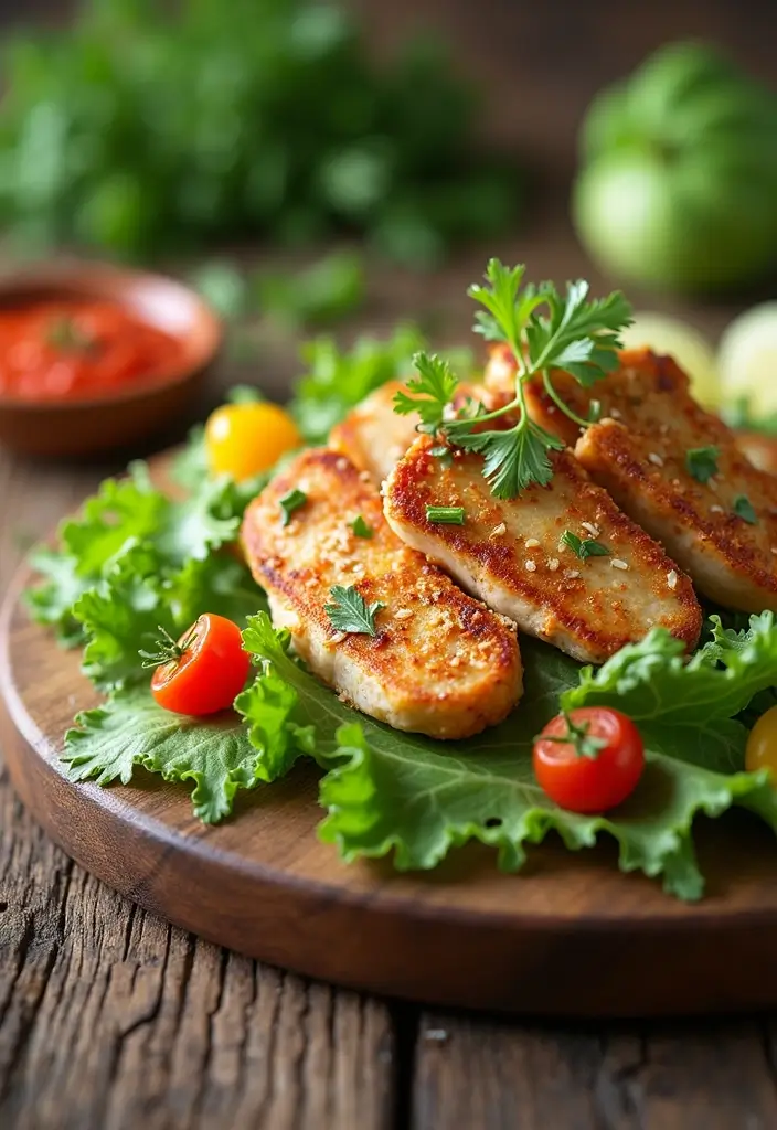 30 Crunchy & Addictive Chicken Fried Steak Fingers - 15. Chicken Finger Salad