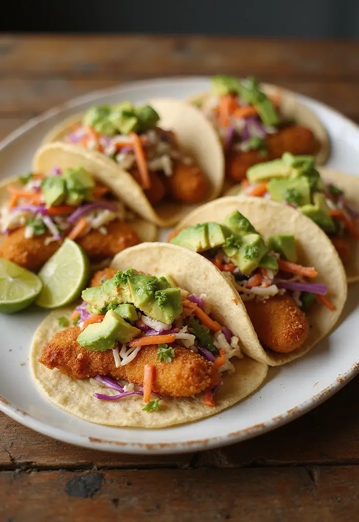 30 Crunchy & Addictive Chicken Fried Steak Fingers - 17. Chicken Finger Tacos