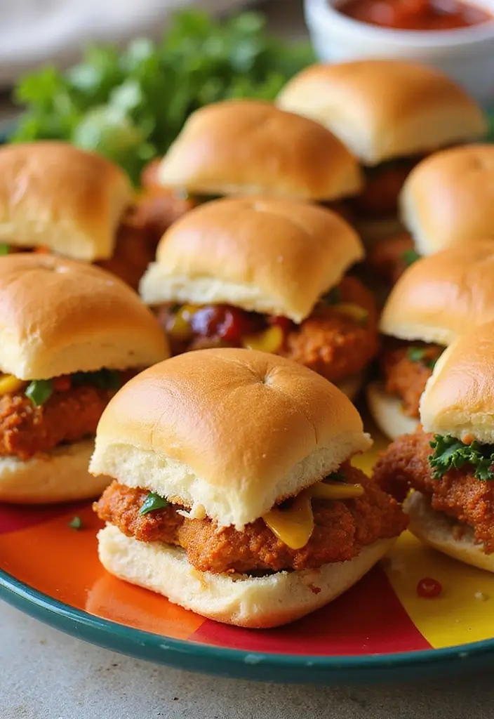 30 Crunchy & Addictive Chicken Fried Steak Fingers - 21. Chicken Finger Sliders