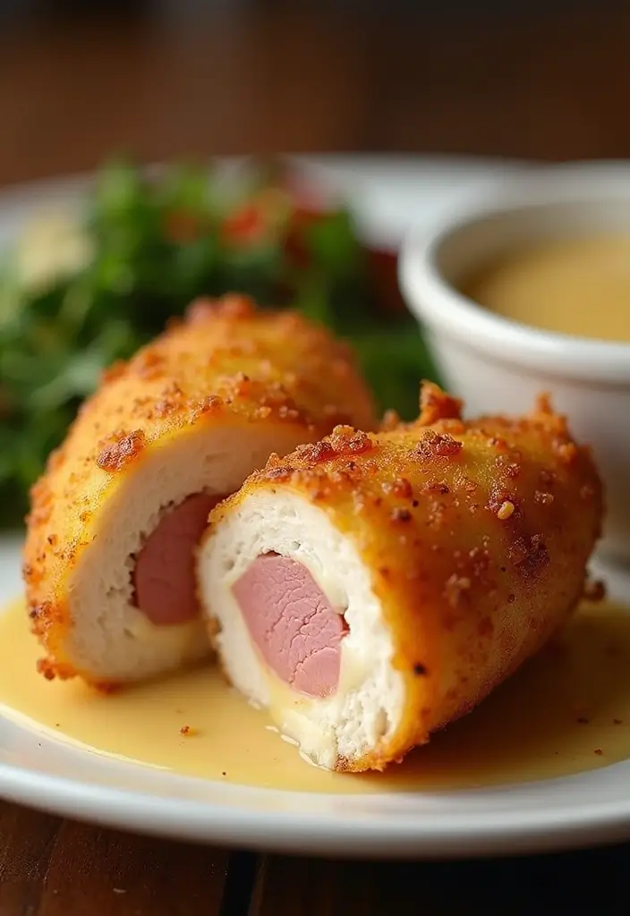 30 Crunchy & Addictive Chicken Fried Steak Fingers - 25. Chicken Finger Cordon Bleu