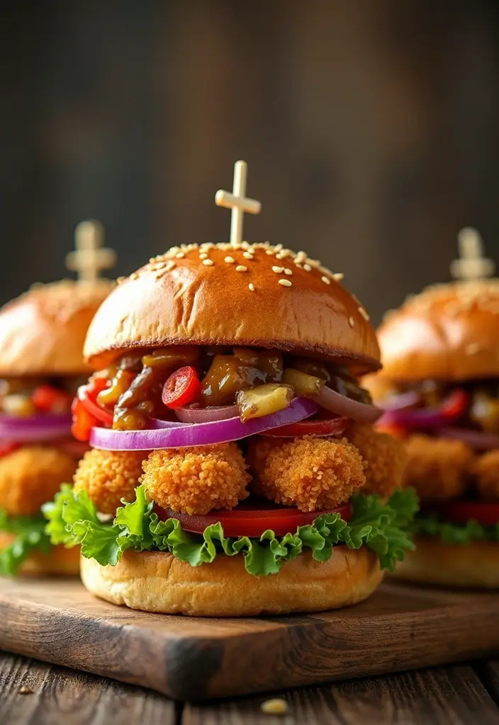 30 Crunchy & Addictive Chicken Fried Steak Fingers - 28. Chicken Finger Burgers