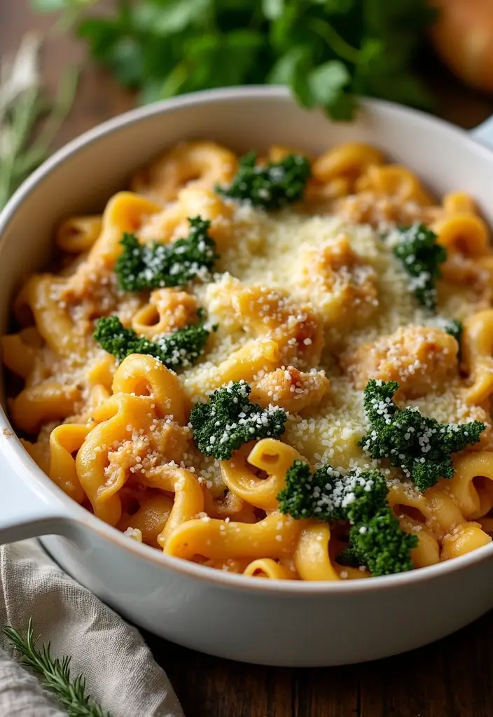 30 French Onion Chicken Noodle Casserole Recipes That Are Cozy & Flavorful - 21. French Onion Chicken Noodle Casserole with Kale