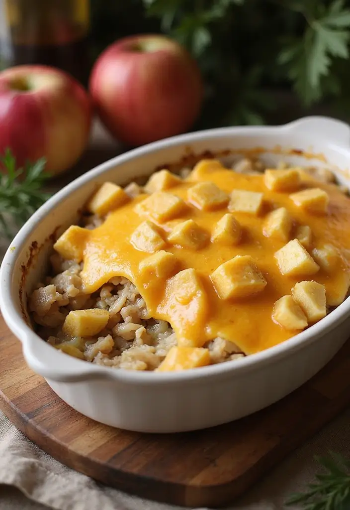 30 French Onion Chicken Noodle Casserole Recipes That Are Cozy & Flavorful - 29. French Onion Chicken Casserole with Apples