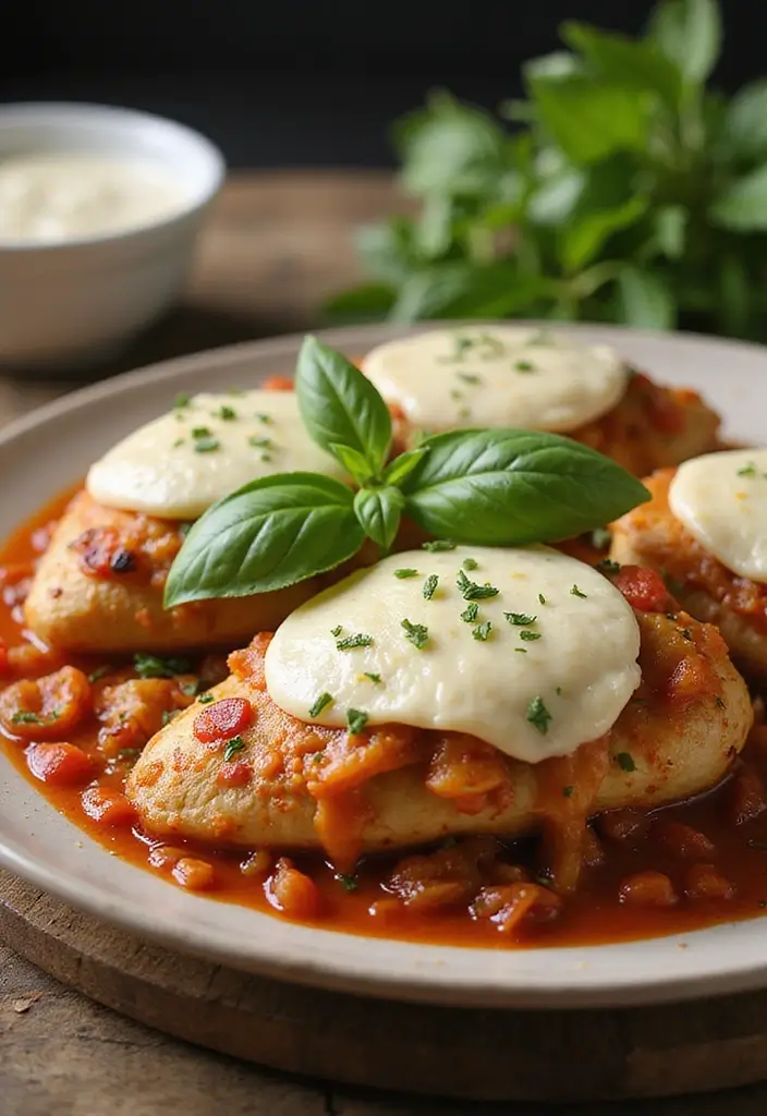 30 French Onion Chicken Noodle Casserole Recipes That Are Cozy & Flavorful - 7. Italian-Style French Onion Chicken Bake