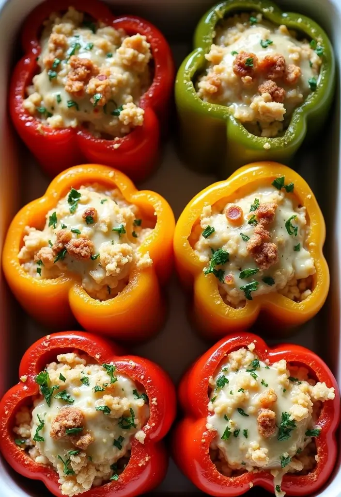 30 Greek Chicken Meal Prep Recipes That Are Fresh and Filling - 11. Greek Chicken Stuffed Peppers