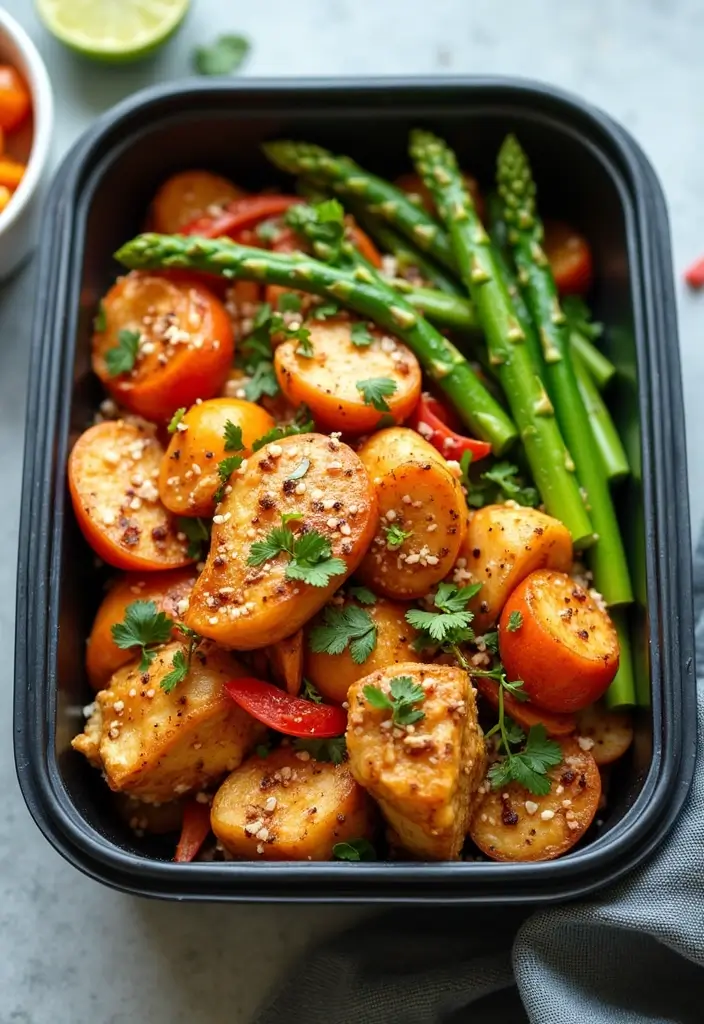 30 Greek Chicken Meal Prep Recipes That Are Fresh and Filling - 23. Greek Chicken and Asparagus Stir Fry