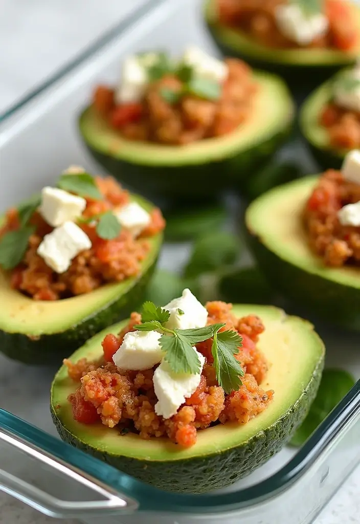 30 Greek Chicken Meal Prep Recipes That Are Fresh and Filling - 29. Greek Chicken and Quinoa Stuffed Avocados