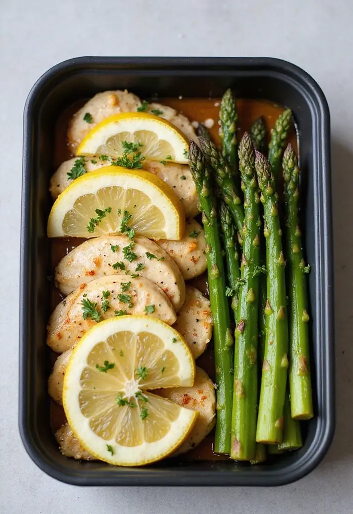 30 Greek Chicken Meal Prep Recipes That Are Fresh and Filling - 3. Greek Lemon Chicken with Asparagus