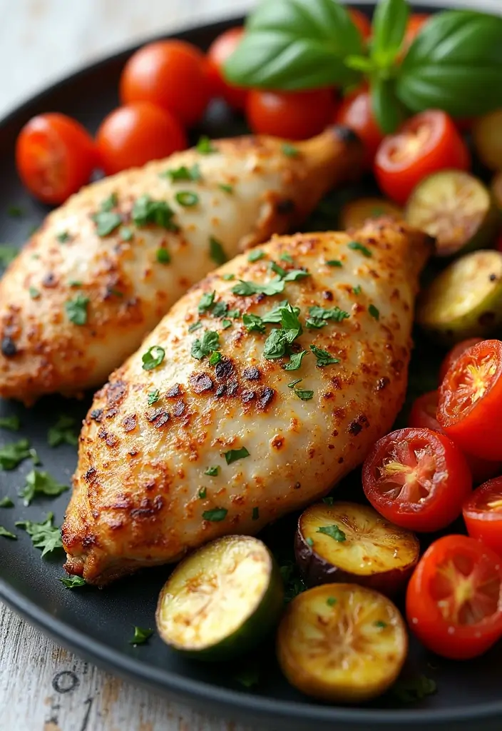 30 Greek Chicken Meal Prep Recipes That Are Fresh and Filling - 8. Greek Chicken and Roasted Veggies