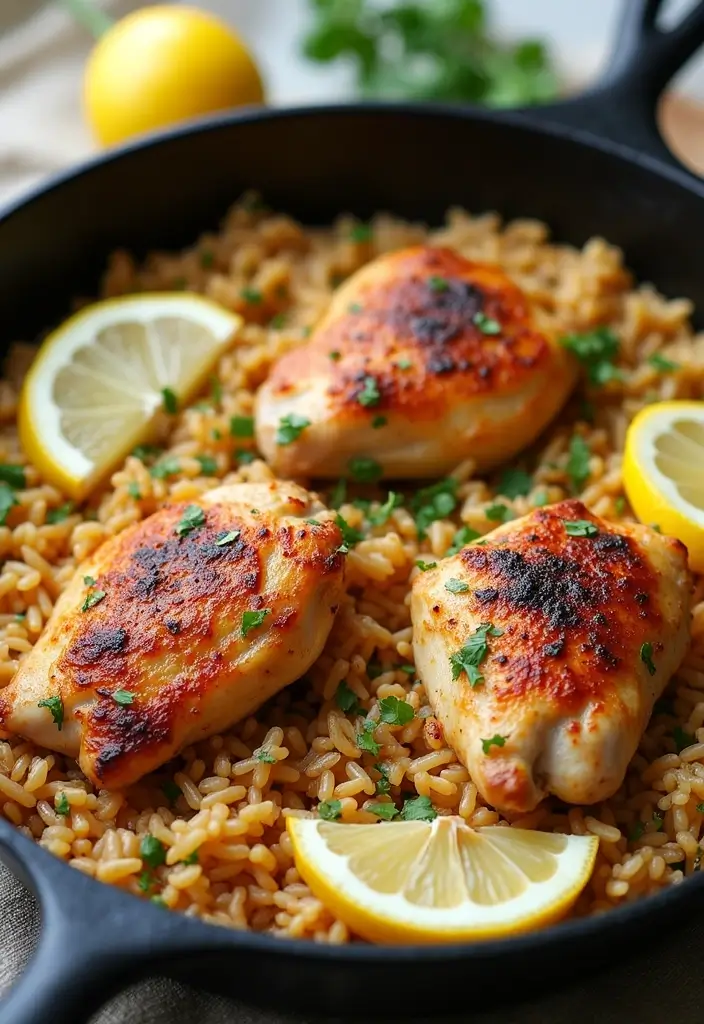 30 Greek Chicken Meal Prep Recipes That Are Fresh and Filling - 9. One-Pan Greek Chicken and Rice