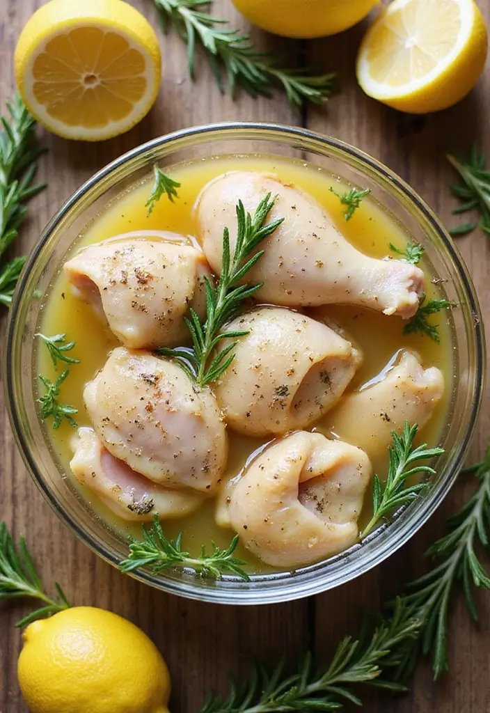 30 Greek Marinade for Chicken Recipes That Taste Authentic - 17. Rosemary and Lemon Marinade