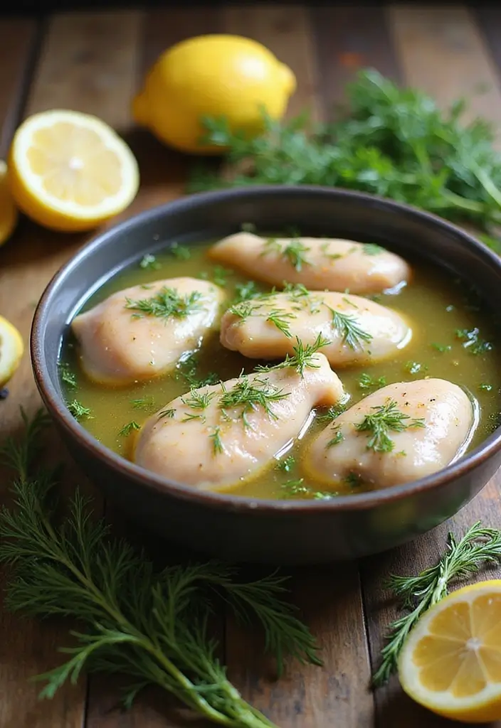 30 Greek Marinade for Chicken Recipes That Taste Authentic - 24. Dill and Lemon Marinade