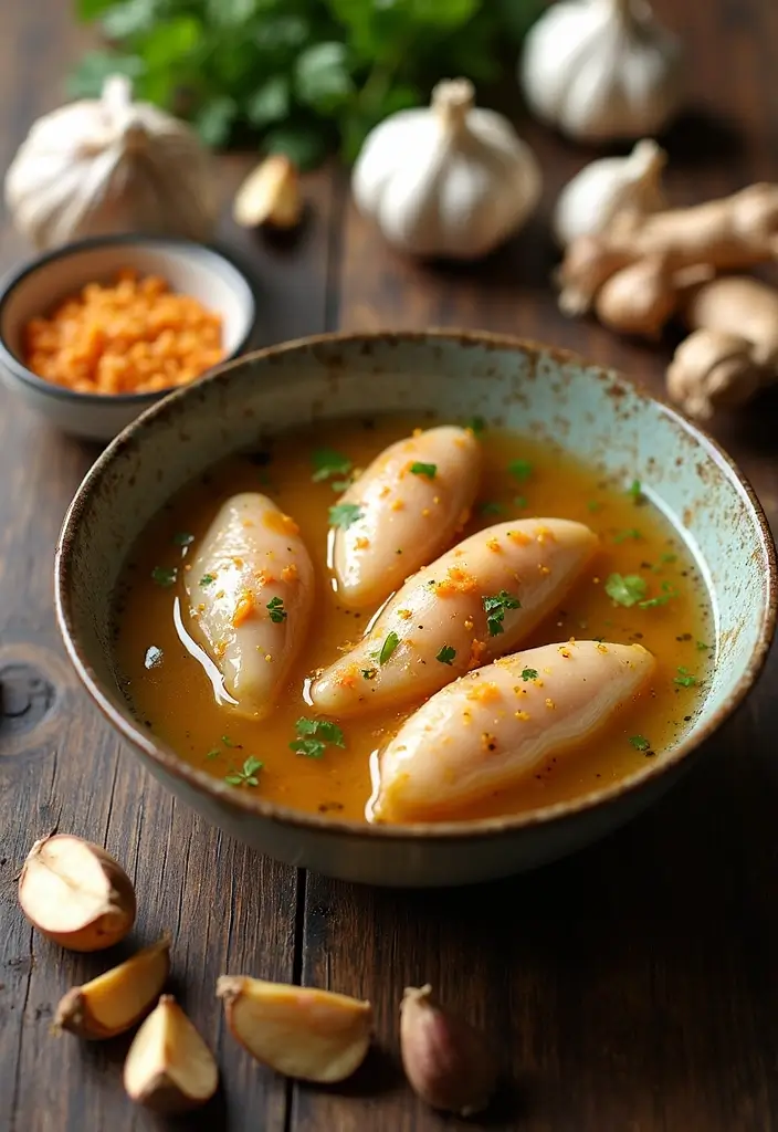 30 Greek Marinade for Chicken Recipes That Taste Authentic - 25. Ginger and Garlic Marinade