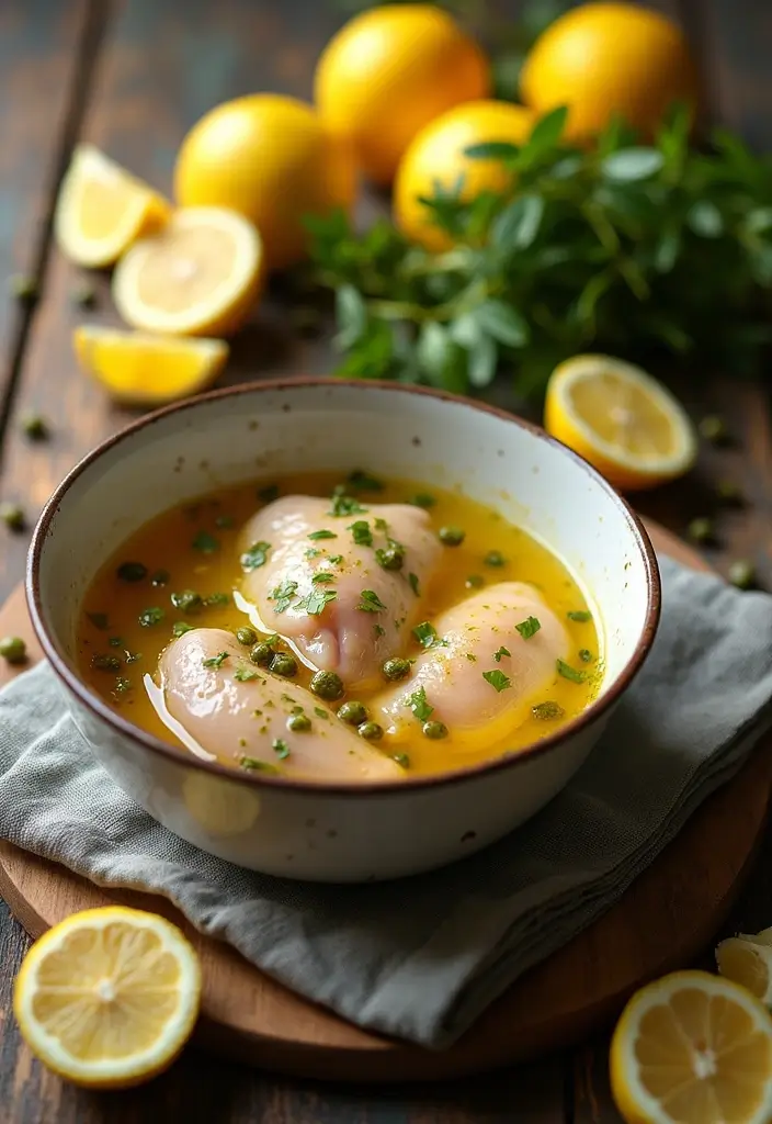 30 Greek Marinade for Chicken Recipes That Taste Authentic - 26. Lemon and Caper Marinade