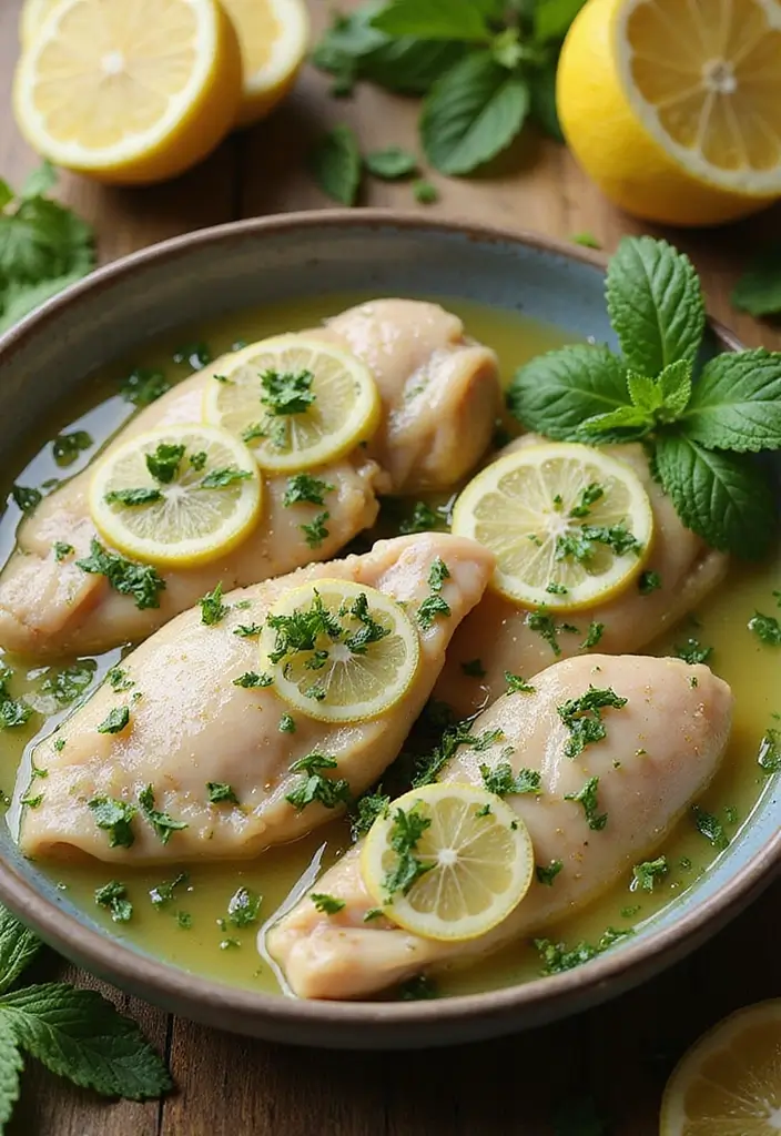 30 Greek Marinade for Chicken Recipes That Taste Authentic - 7. Mint and Lemon Marinade
