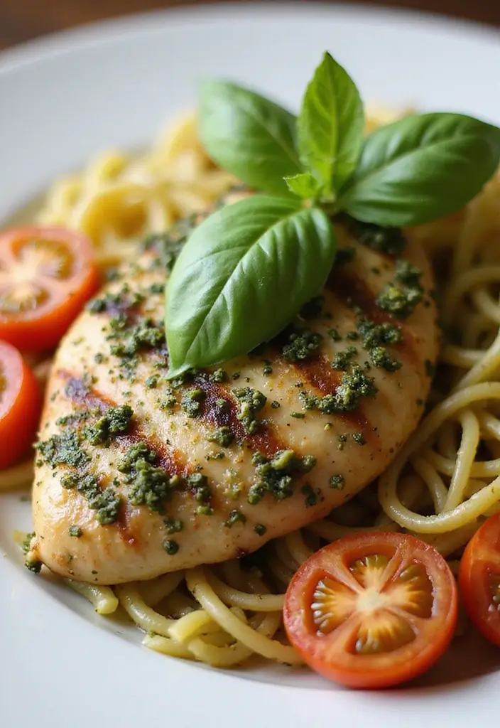 30 Grilled Chicken Recipes on Stove That Are Quick & Smoky 110 30 Grilled Chicken Recipes on Stove That Are Quick & Smoky - 17. Pesto Grilled Chicken