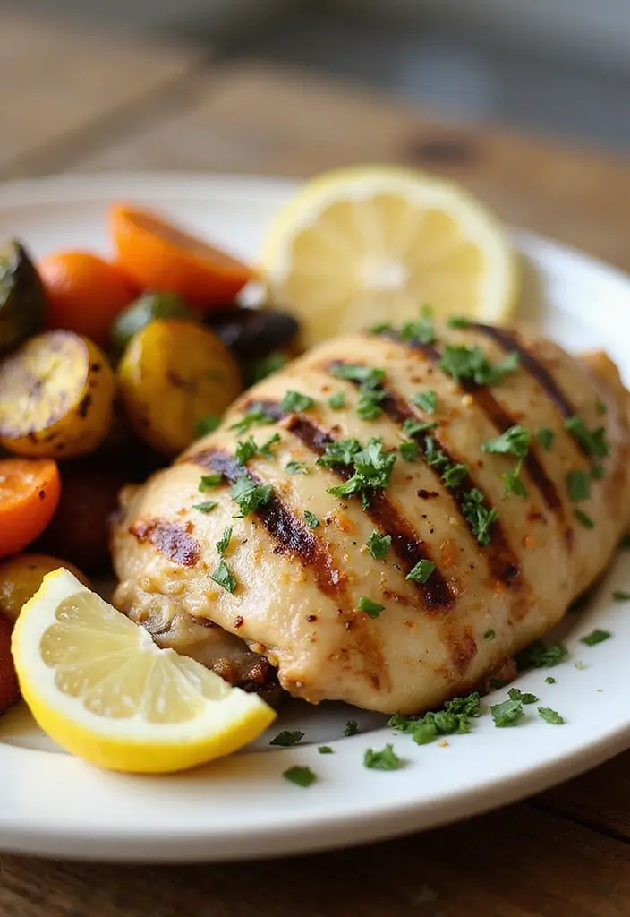 30 Grilled Chicken Recipes on Stove That Are Quick & Smoky 16 30 Grilled Chicken Recipes on Stove That Are Quick & Smoky - 3. Lemon Herb Grilled Chicken