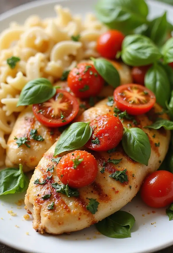 30 Grilled Chicken Recipes on Stove That Are Quick & Smoky 195 30 Grilled Chicken Recipes on Stove That Are Quick & Smoky - 30. Tomato Basil Grilled Chicken