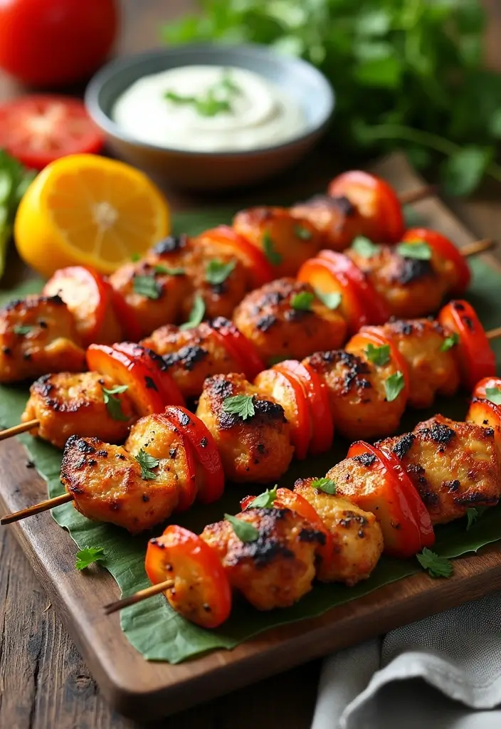 30 Grilled Chicken Recipes on Stove That Are Quick & Smoky 56 30 Grilled Chicken Recipes on Stove That Are Quick & Smoky - 9. Smoky Paprika Chicken Skewers