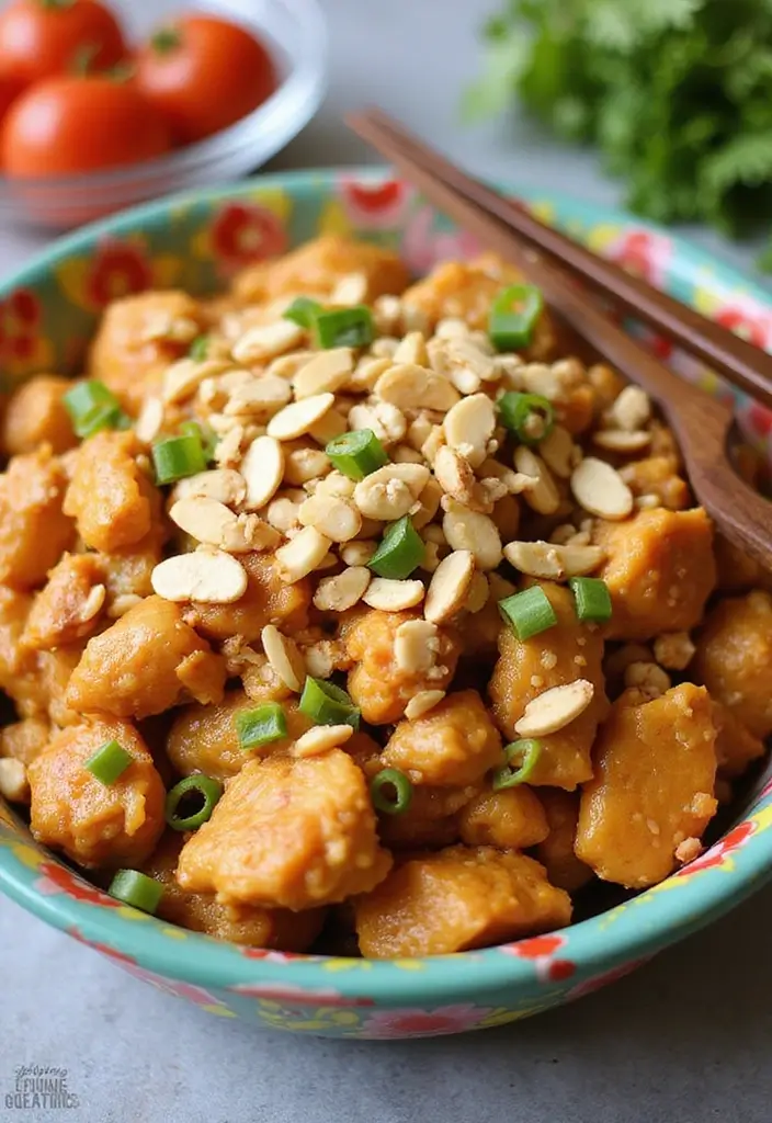 30 Healthy Chicken Casserole Recipes That Are Comfort Without Guilt - 10. Thai Peanut Chicken Casserole
