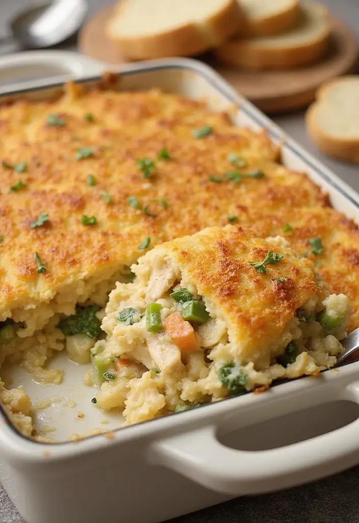 30 Healthy Chicken Casserole Recipes That Are Comfort Without Guilt - 14. Chicken and Vegetable Rice Casserole