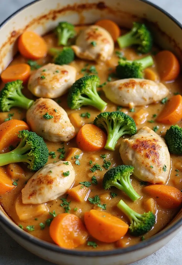 30 Healthy Chicken Casserole Recipes That Are Comfort Without Guilt - 16. Chicken and Sweet Potato Casserole
