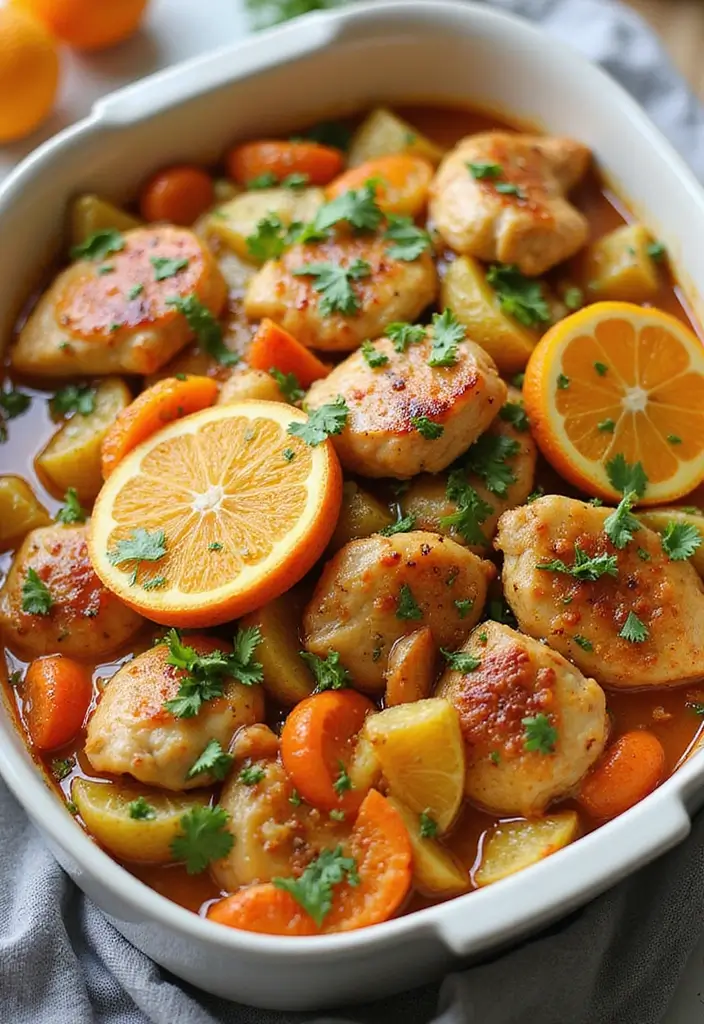 30 Healthy Chicken Casserole Recipes That Are Comfort Without Guilt - 17. Orange Ginger Chicken Casserole