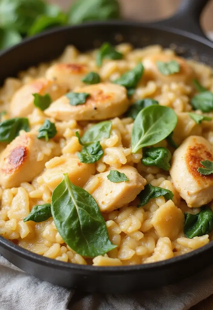 30 Healthy Chicken Casserole Recipes That Are Comfort Without Guilt - 19. Chicken and Rice Casserole with Spinach