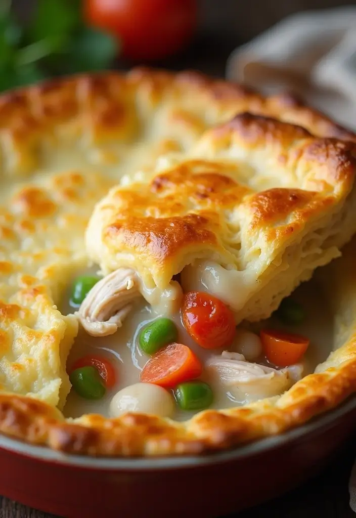 30 Healthy Chicken Casserole Recipes That Are Comfort Without Guilt - 24. Chicken Pot Pie Casserole