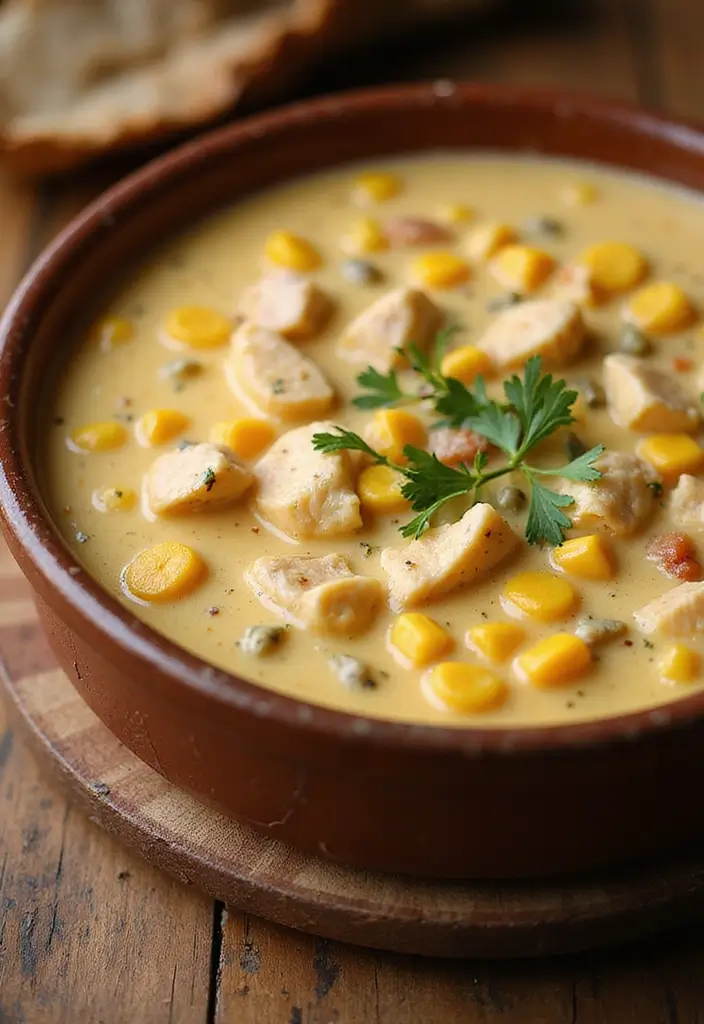30 Healthy Chicken Casserole Recipes That Are Comfort Without Guilt - 29. Chicken and Corn Chowder Casserole