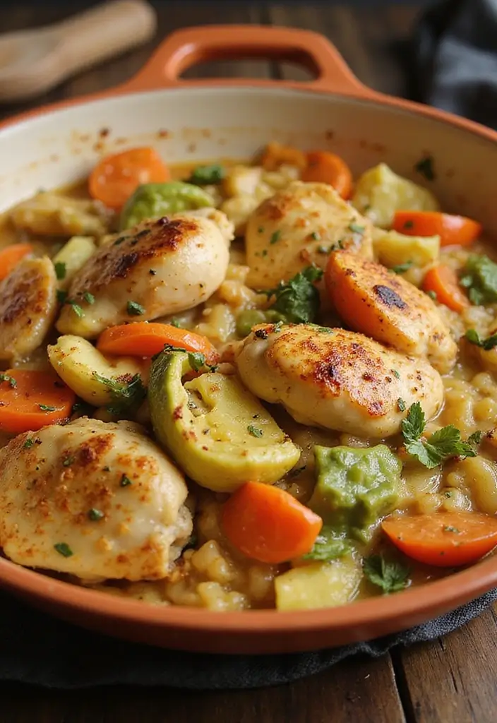 30 Healthy Chicken Casserole Recipes That Are Comfort Without Guilt - 29. Rustic Chicken and Vegetable Casserole