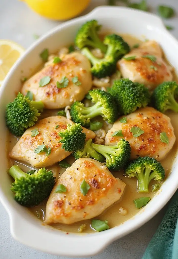 30 Healthy Chicken Casserole Recipes That Are Comfort Without Guilt - 30. Lemon Garlic Chicken Casserole