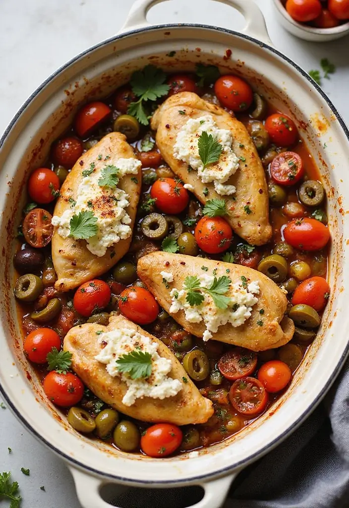 30 Healthy Chicken Casserole Recipes That Are Comfort Without Guilt - 7. Mediterranean Chicken Bake