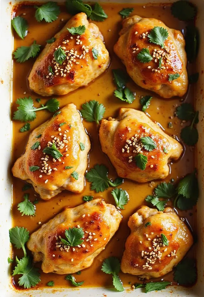 30 Honey Mustard Chicken Thighs Recipes That Are Golden & Juicy - 1. Honey Mustard Glazed Chicken Thighs