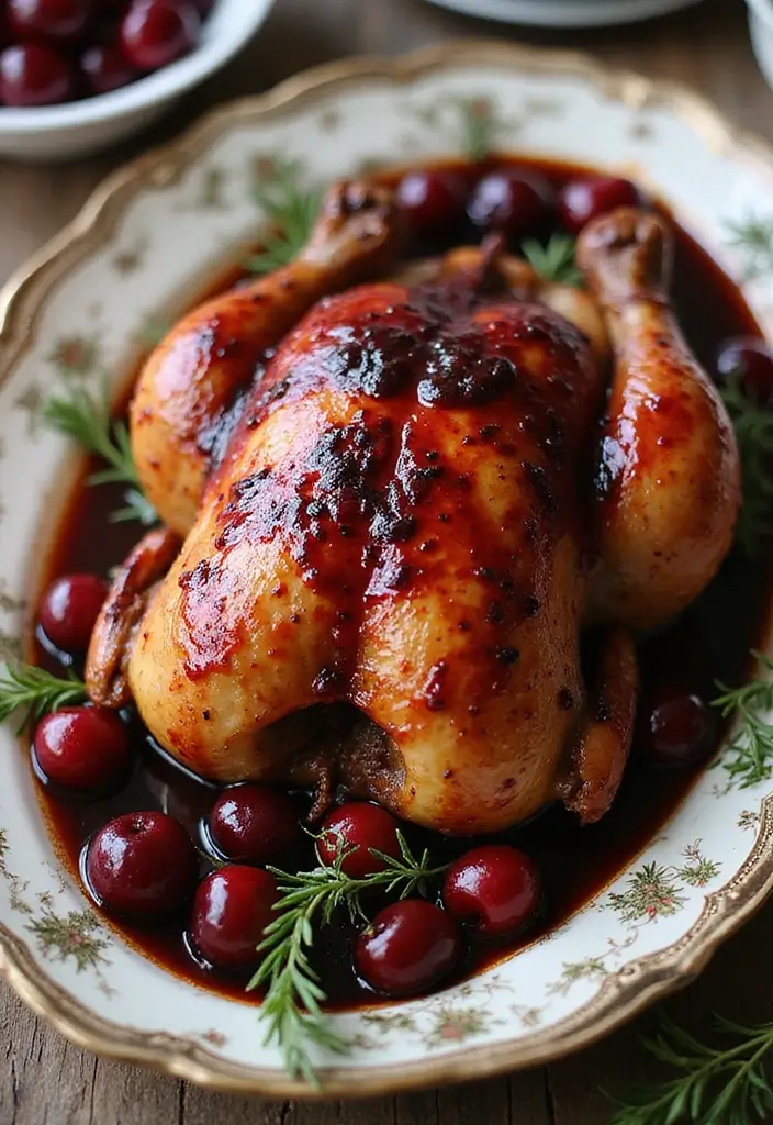 30 Ina Garten Roast Chicken Recipes That Feel Fancy & Foolproof - 16. Roast Chicken with Cherry Glaze